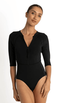 Sunseeker Basix Seasport One Piece Black Seaport Surfsuit.