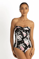 Sunseeker Notting Hill Twist Bandeau One Piece Swimsuit Black.