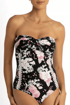 Sunseeker Notting Hill Twist Bandeau One Piece Swimsuit Black.