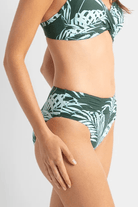 Sunseeker Mae Ruched Mid Rise Pant - Khaki.