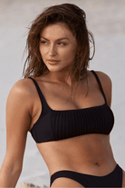 Sunseeker Basix Square Neck Bralette Black.