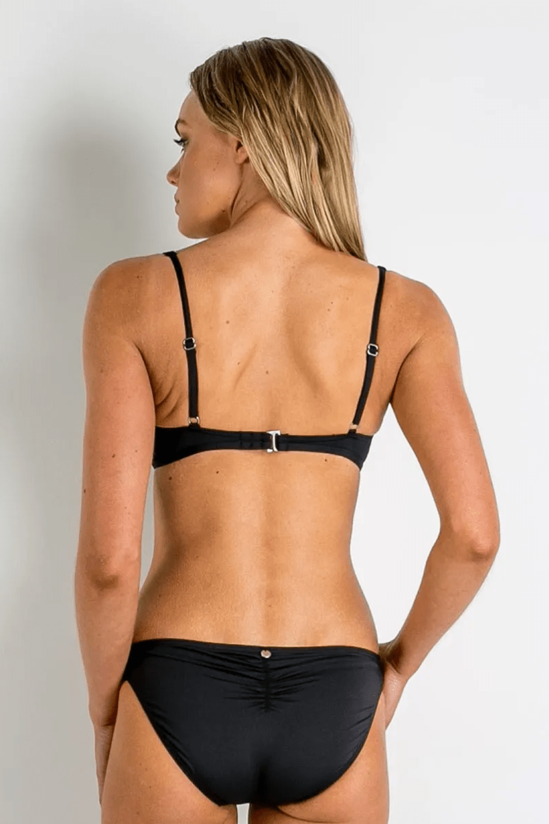 Sunseeker Basix Square Neck Bralette Black.
