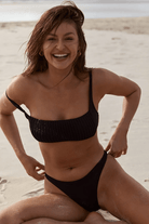 Sunseeker Basix Square Neck Bralette Black.