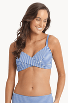 Sunseeker Summer Surf Twist Front Bralette - Royal.