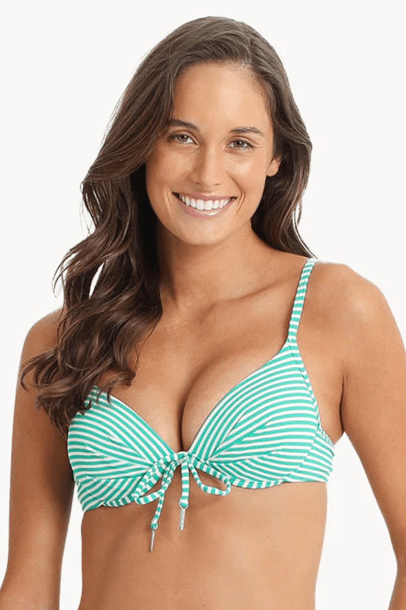 Sunseeker Summer Surf Moulded Push Up Bra Green.
