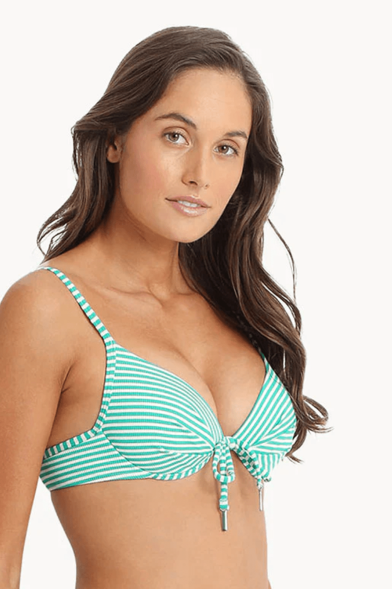 Sunseeker Summer Surf Moulded Push Up Bra Green.