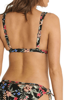Sunseeker Evie High Tri Bralette Black.