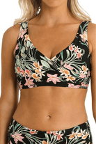 Sunseeker Camellia DD/E Twist Minimiser Bra Black.