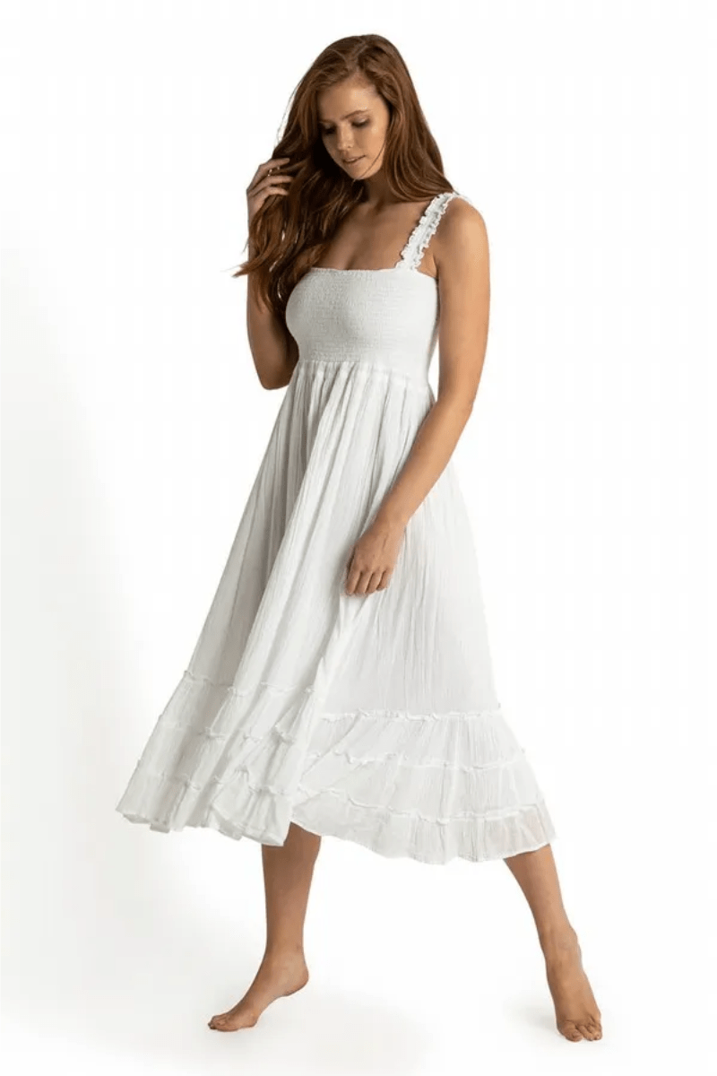 Sunseeker Resort Sunshine Maxi Bandeau Dress.