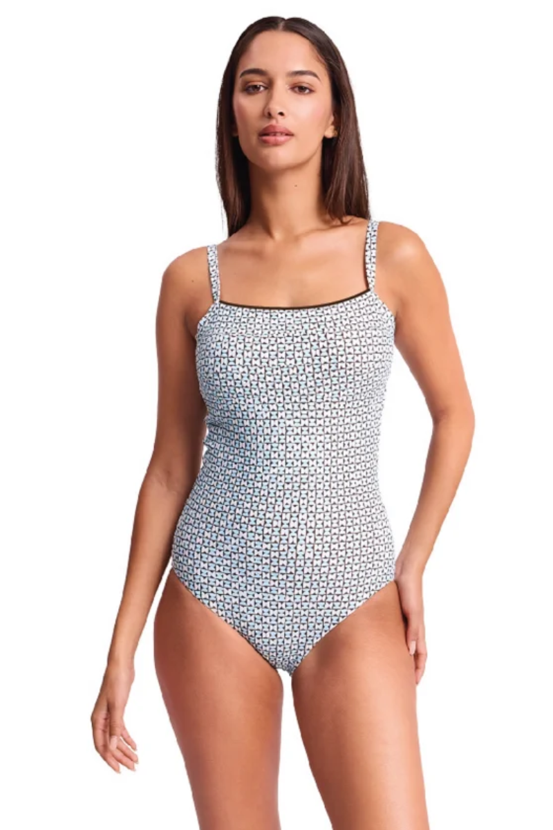 SS52118-Geomath-Light-Square-Neck-One-Piece-Blue