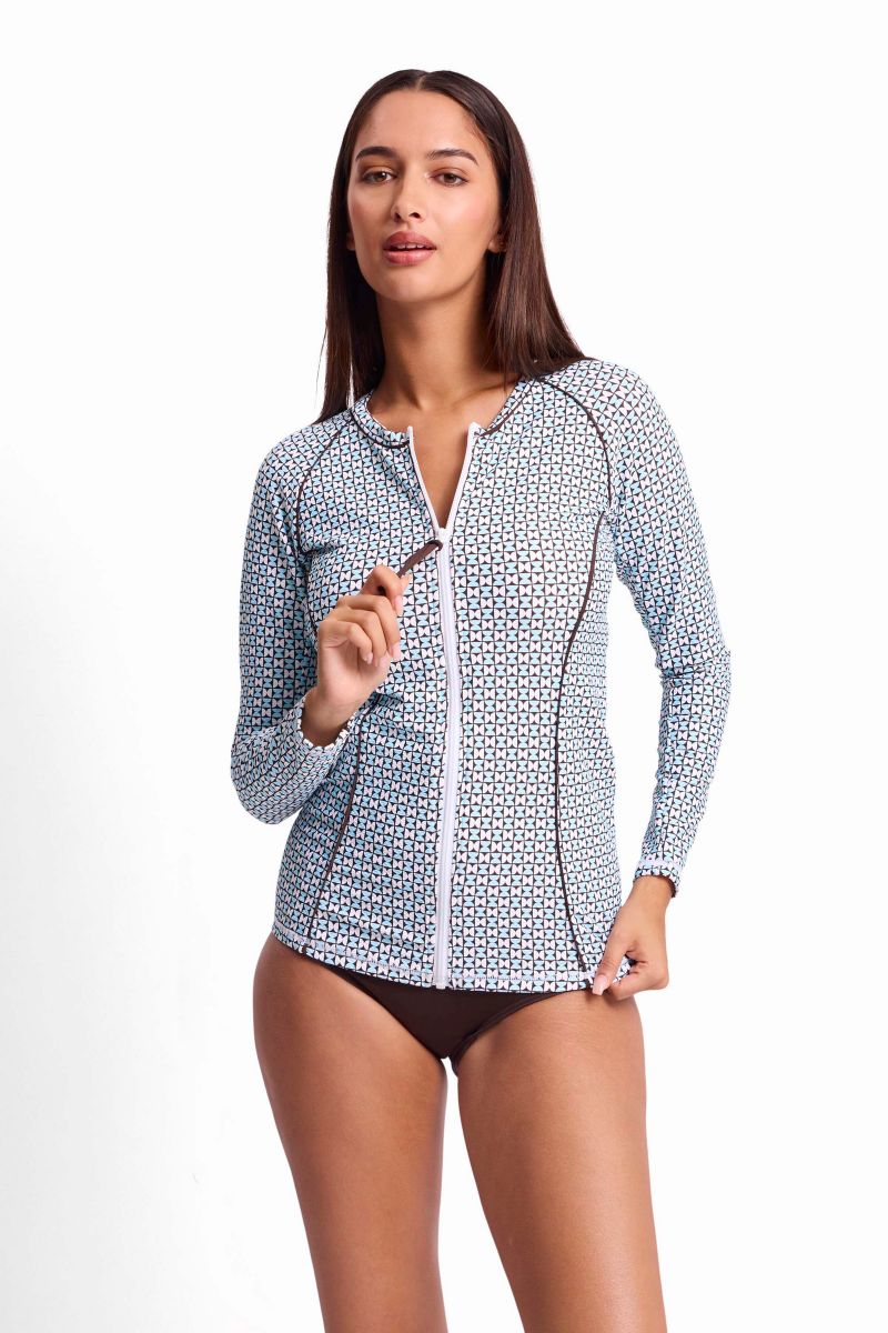 SS94001MAS-Geomath-Long-Sleeve-Mastectomy-Rashie-Blue