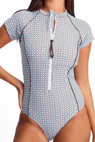 SS94002MAS-Geomath-Short-Sleeve-Seasport-Mastectomy-One-Piece-Blue