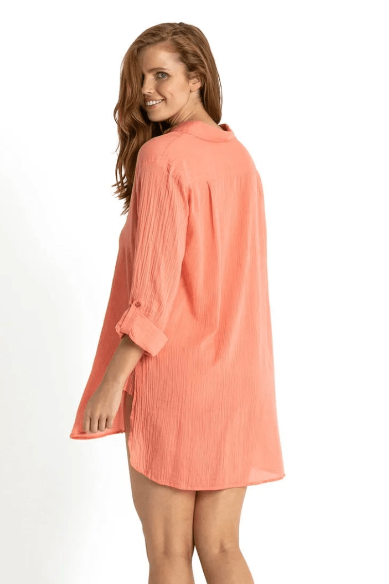 Sunseeker Painters Beach Shirt Peach.