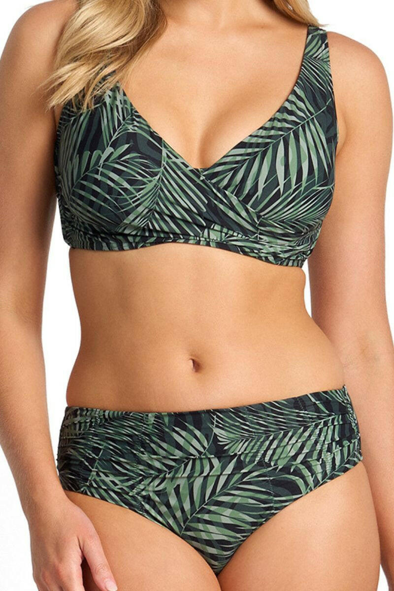 Sunseeker Lombok Ruched Mid Rise Pant - Black.