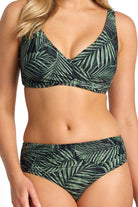 Sunseeker Lombok Ruched Mid Rise Pant - Black.