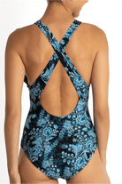 Sunseeker Alaska Cross Back Mastectomy One Piece Black.