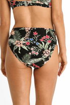 Sunseeker Evie Ruched Mid Rise Pant Black.