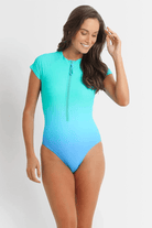 Sunseeker Majestic Short Sleeve Seasport Mast One Piece - Blue.