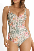 Sunseeker Mai Twist Front One Piece Swimwear.