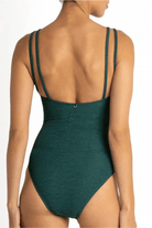 Sunseeker Wave Cheeky Double Strap One Piece Hunter.