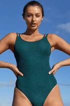 Sunseeker Wave Cheeky Double Strap One Piece Hunter.