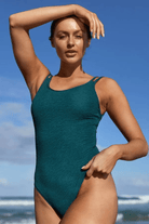 Sunseeker Wave Cheeky Double Strap One Piece Hunter.