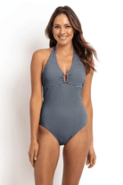 Sunseeker Gidget D/DD Halter One Piece Ink Swimsuit.