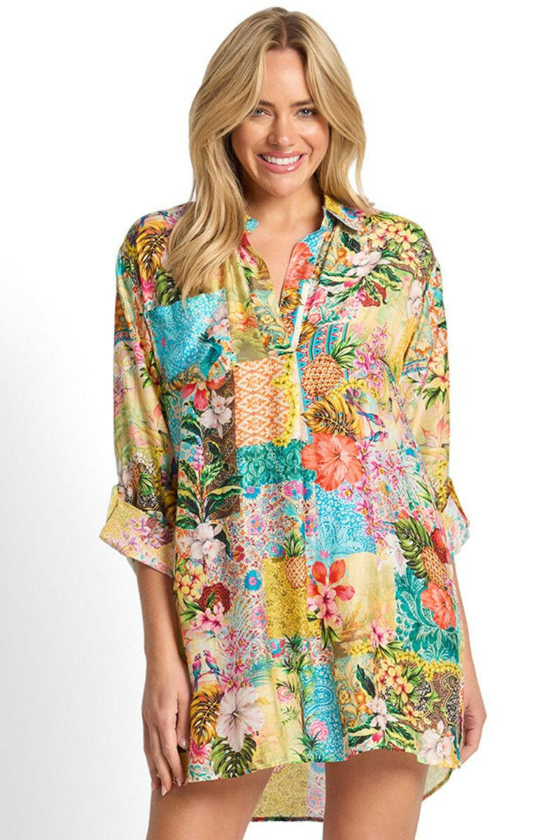 Sunseeker Papaya Painters Shirt - Multi.