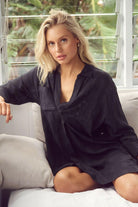 Sunseeker Picnic Painters Shirt - Black.