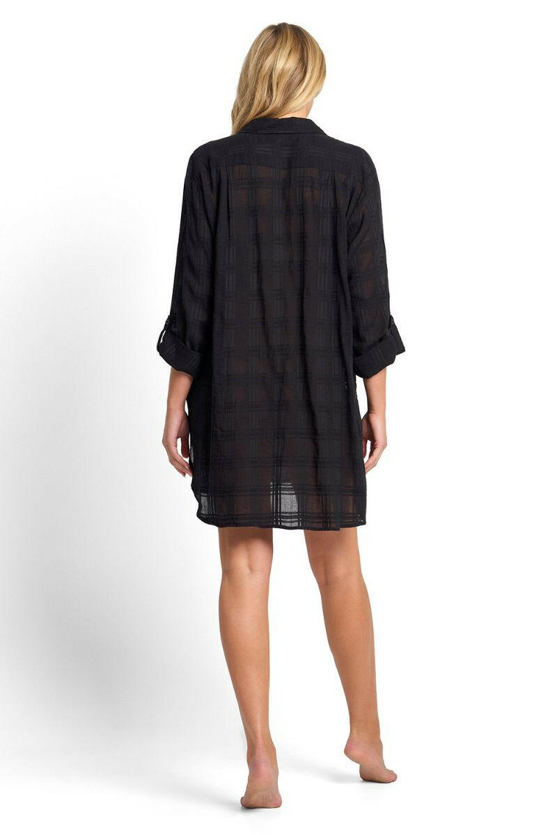 Sunseeker Picnic Painters Shirt - Black.