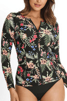 Sunseeker Evie Zip Front Rash Vest Black.