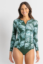 Sunseeker Mae Long Sleeve Mast Rashie - Khaki.