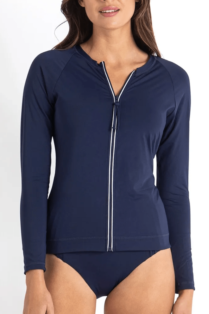 Sunseeker Basic Zip Front Rash Vest.