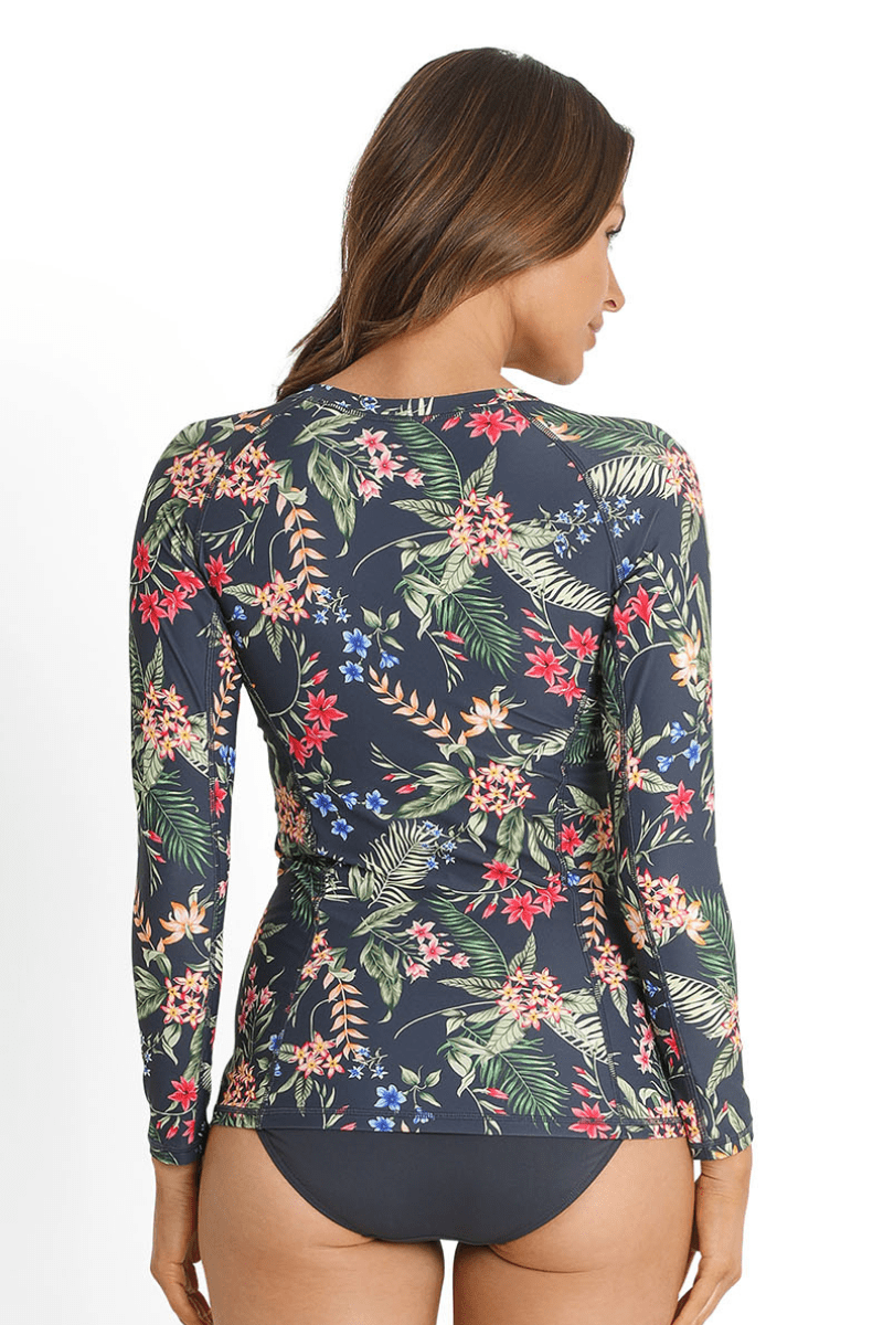 Sunseeker Evie Zip Front Rash Vest Midnight.