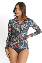 Sunseeker Evie Zip Front Rash Vest Midnight.