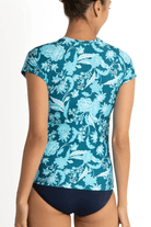 Sunseeker Tokyo Short Sleeve Rash Vest Denim.