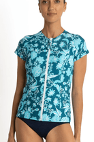 Sunseeker Tokyo Short Sleeve Rash Vest Denim.