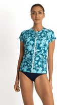 Sunseeker Tokyo Short Sleeve Rash Vest Denim.