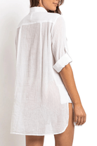 Sunseeker Resort Button Through Shirt - White.