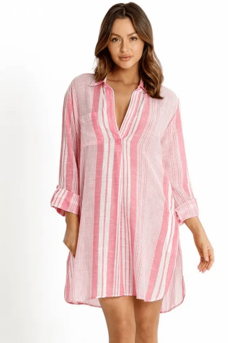 Sunseeker Wilder Painters Shirt - Pink.