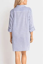 Sunseeker Resort Painters Summer Stripe Shirt - Blue & Khaki.