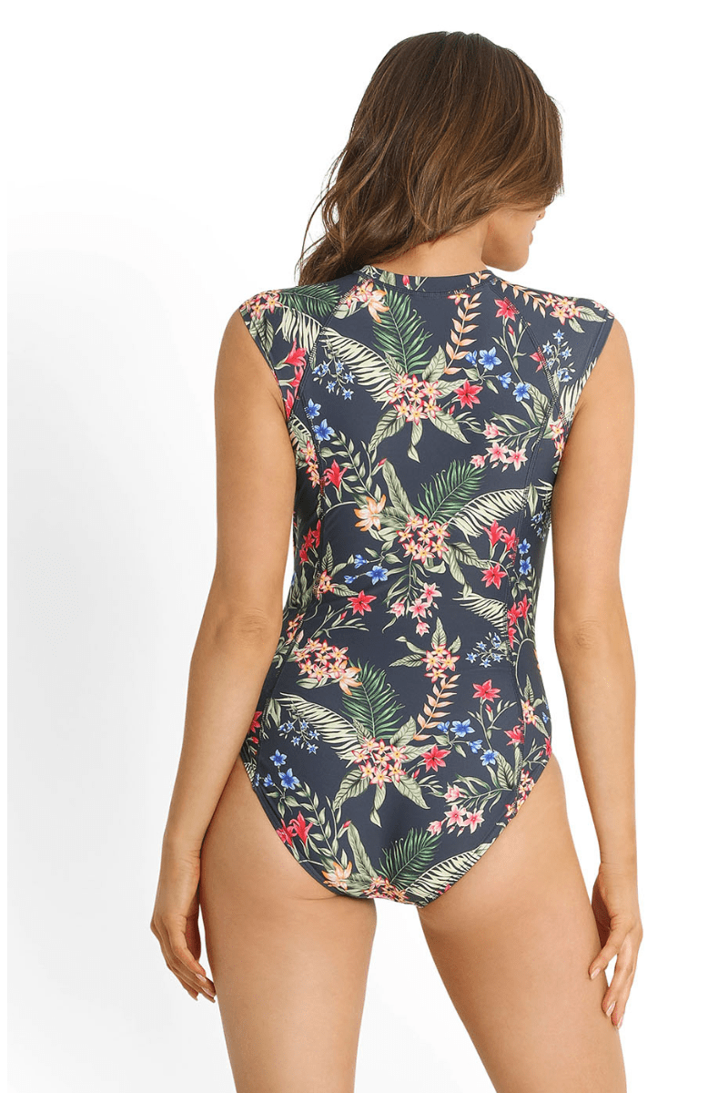 Sunseeker Evie Seasport Cap Sleeve One Piece Midnight.