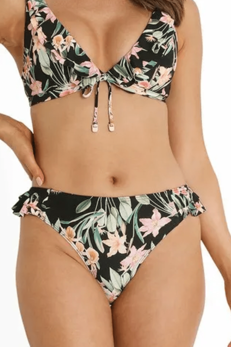 Sunseeker Camellia Flip Side Pant Black.