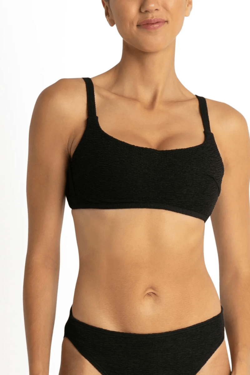 Sunseeker Wave Moulded Bralette - Black.