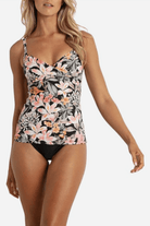 Sunseeker Rome Twist Front Singlet Soft Cups- Black.