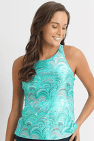 Sunseeker Mystic Glow High Neck Mastectomy Singlet.