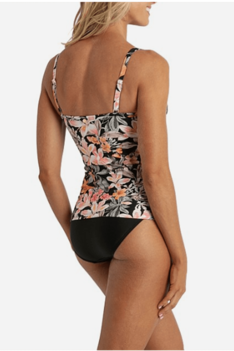 Sunseeker Rome Twist Front Singlet Soft Cups- Black.