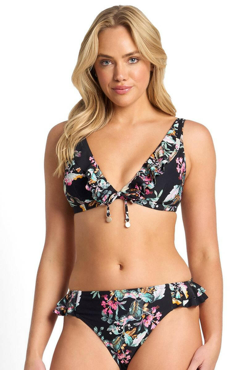 Sunseeker Viola Frill Bra - Black.