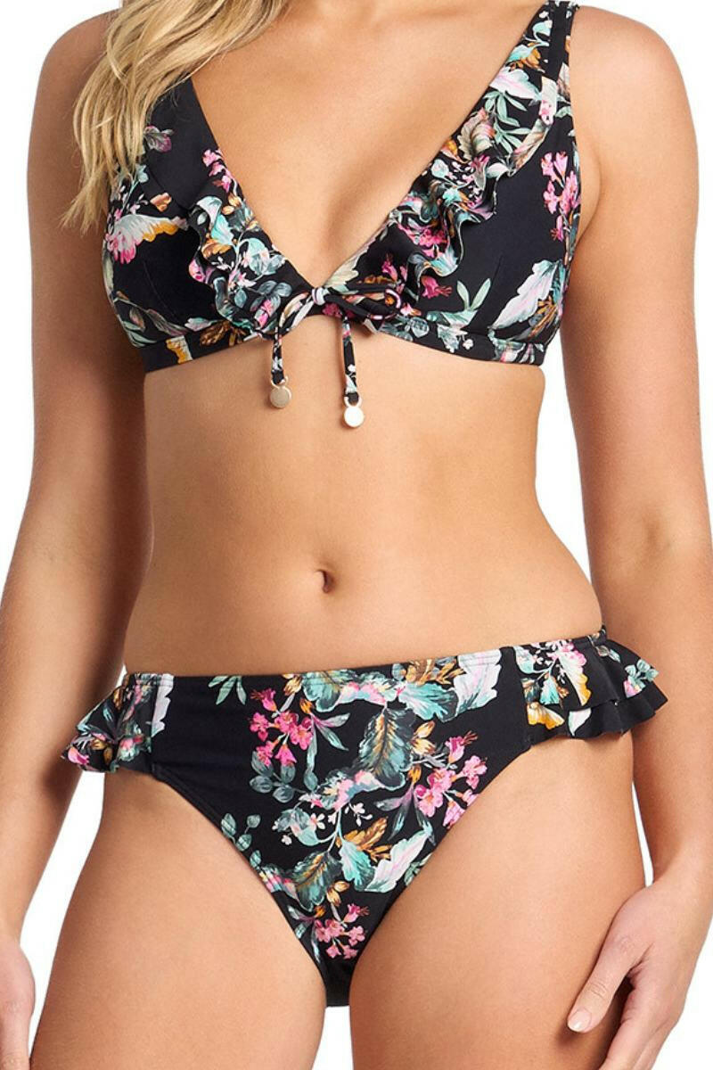 Sunseeker Viola Frill Bra - Black.