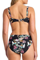 Sunseeker Viola Ruched Mid Rise Pant - Black.